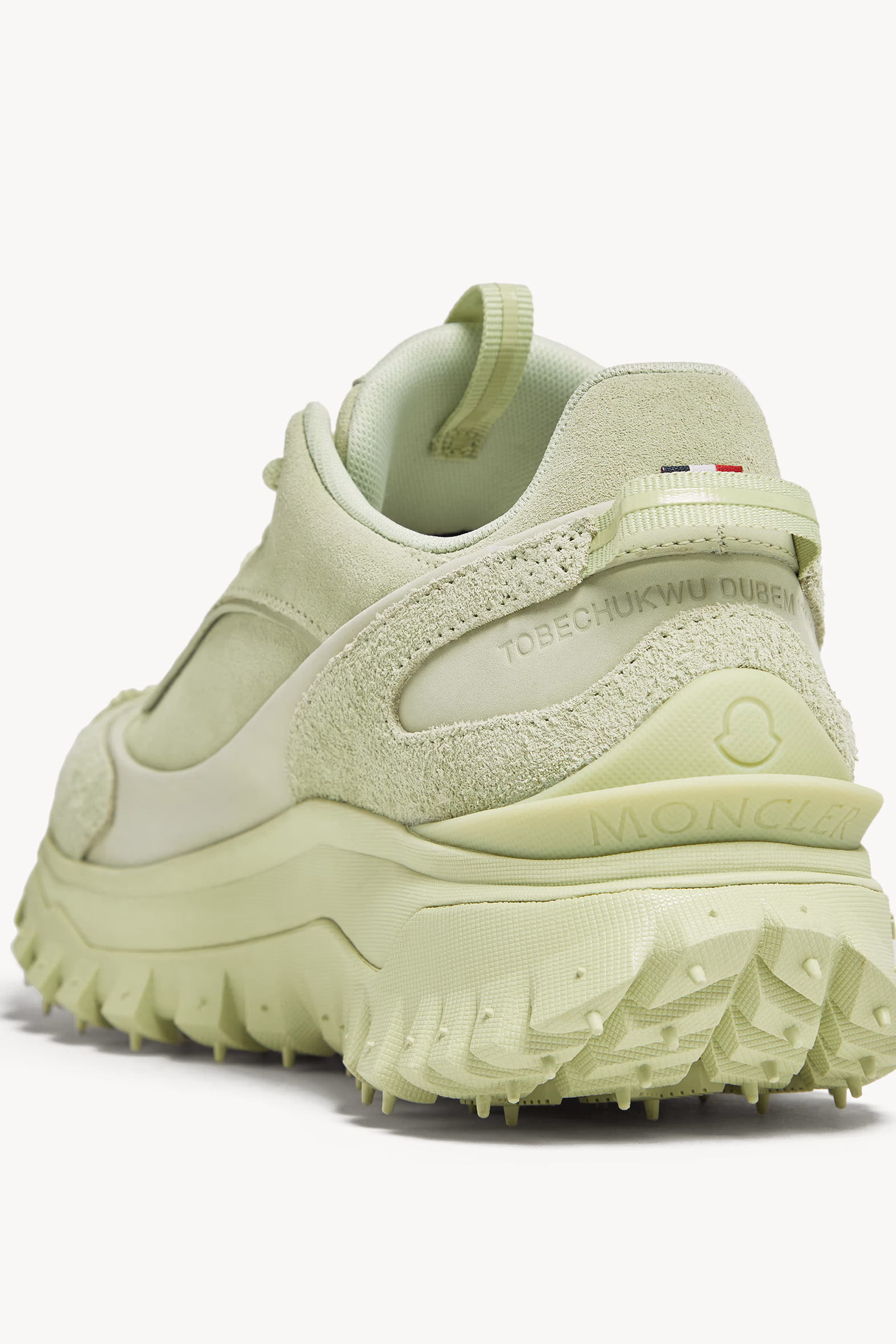 Sneakers Trailgrip Momint en nubuck et daim Hommes Vert Menthe Moncler 9
